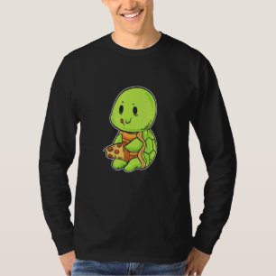 Turtle Eats Pizza Foodie T-Shirt