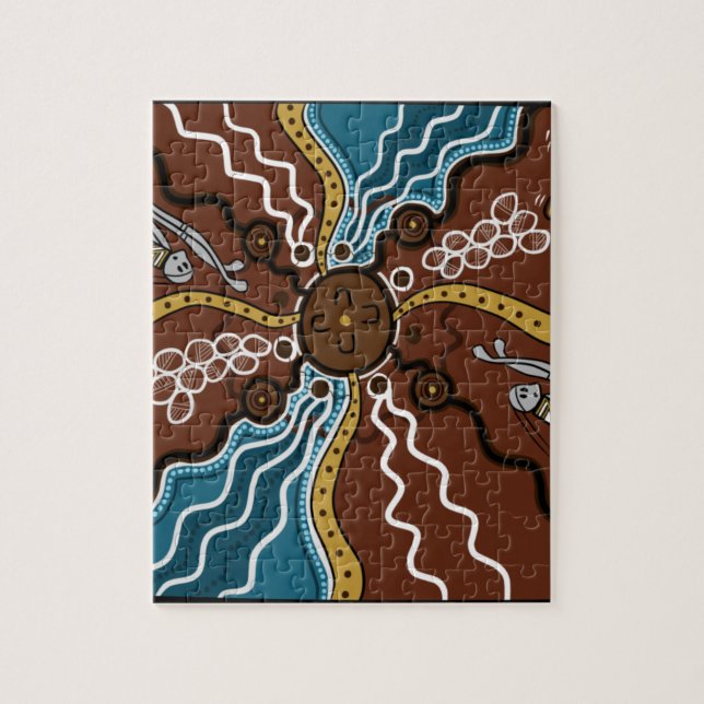 Turtle Egg Dreaming Dot Art Jigsaw Puzzle (Vertical)