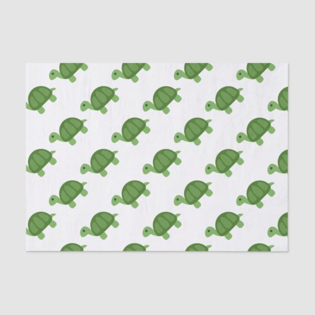 Turtle Emoji Tissue Paper (Front)