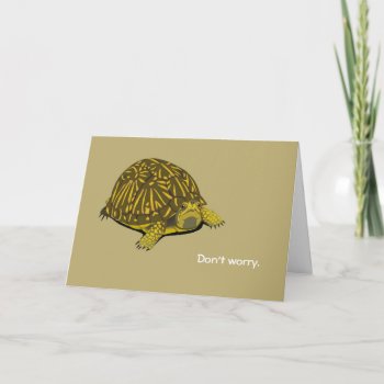 Turtle Encouragement Card by flopsock at Zazzle