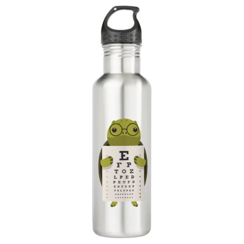 Turtle Eye Chart Stainless Steel Water Bottle