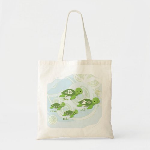 Turtle Family    Gift Tote Bag