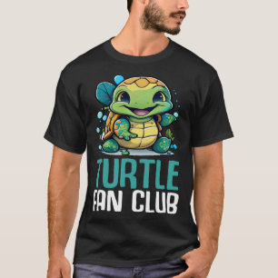 Turtle Fan Club Tortoise Zoo  Kids Boys Girls  7 T-Shirt