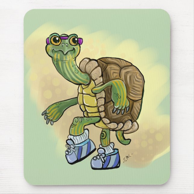 Turtle Fast! Mouse Pad (Front)
