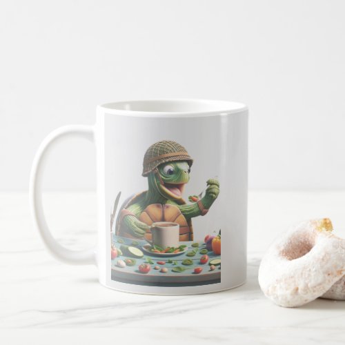 Turtle Feasts Humorous Vegetable Delights Coffee Mug