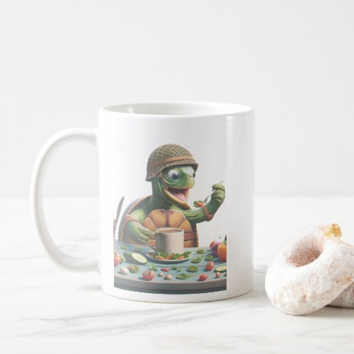 Turtle Feasts Humorous Vegetable Delights Coffee Mug