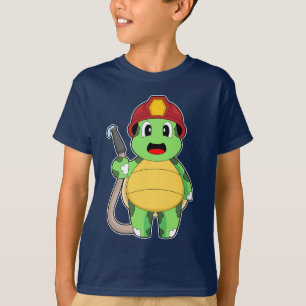 Turtle Firefighter Fire hose Fire department T-Shirt