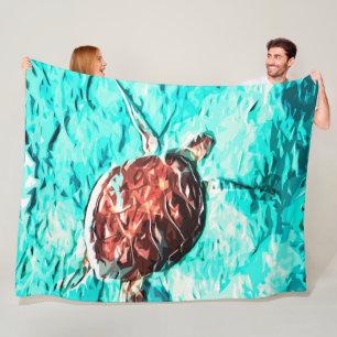 Turtle Fleece Blanket