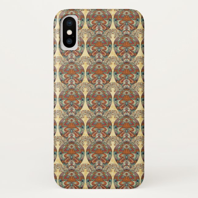 Turtle Floral Pattern Case-Mate iPhone Case (Back)