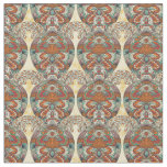 Turtle Floral Pattern Fabric