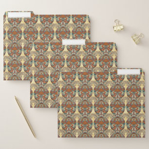 Turtle Floral Pattern File Folder