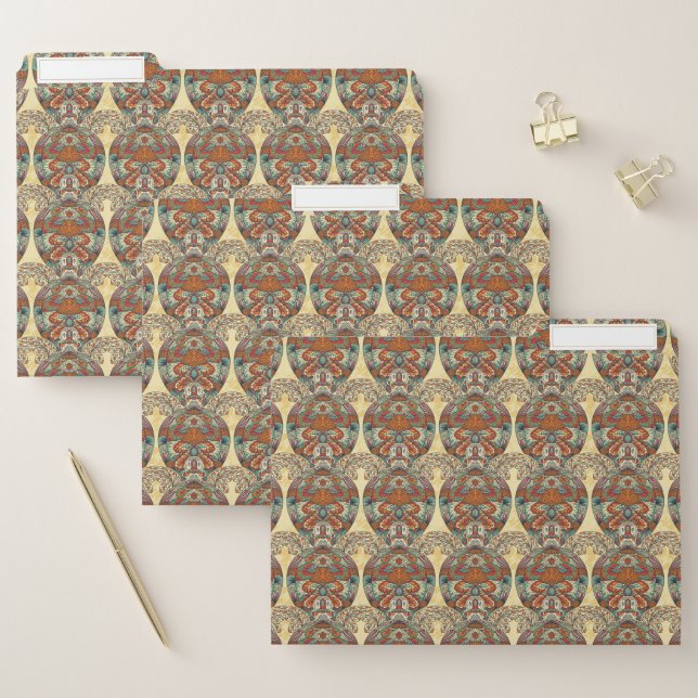 Turtle Floral Pattern File Folder (Set)