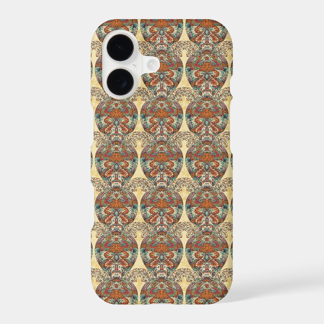 Turtle Floral Pattern Iphone Case (Back)