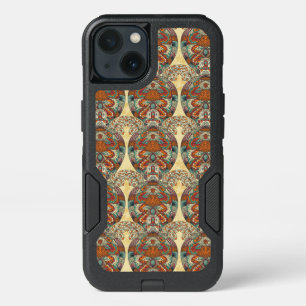 Turtle Floral Pattern iPhone 13 Case