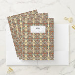 Turtle Floral Pattern Pocket Folder