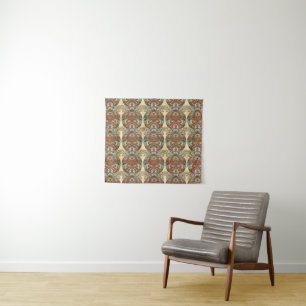 Turtle Floral Pattern Tapestry