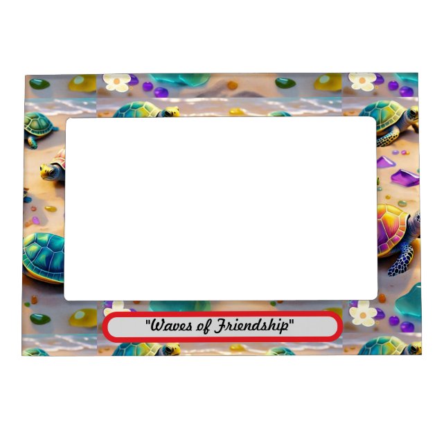 "Turtle Friends Forever" Magnetic Frame (Front)