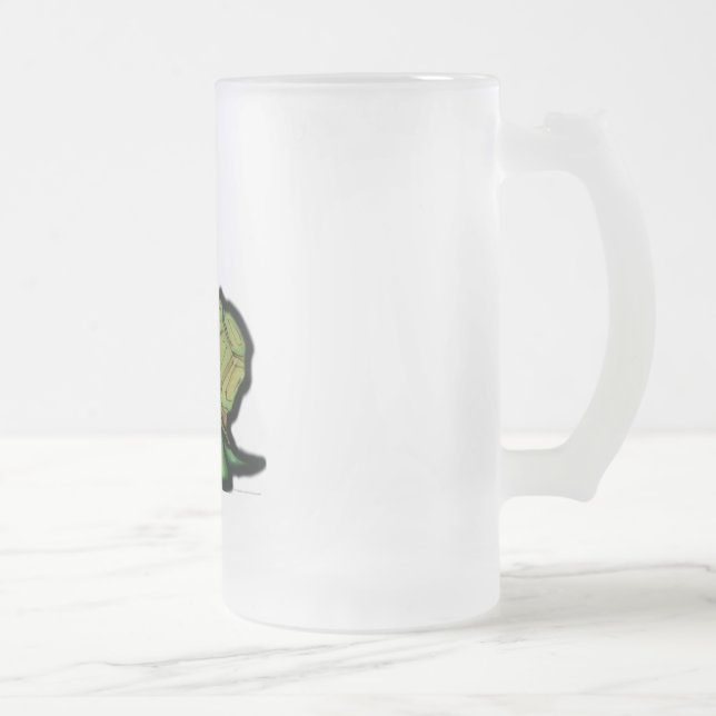 Turtle Frosted Glass Beer Mug (Right)