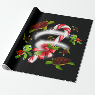 Turtle Gift | Turtle Candy Sweet Christmas Wrapping Paper