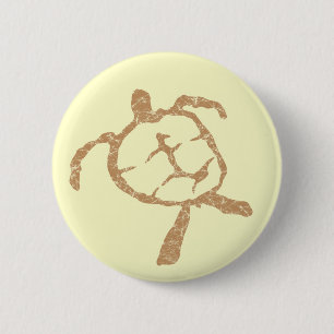 turtle-Gold Button