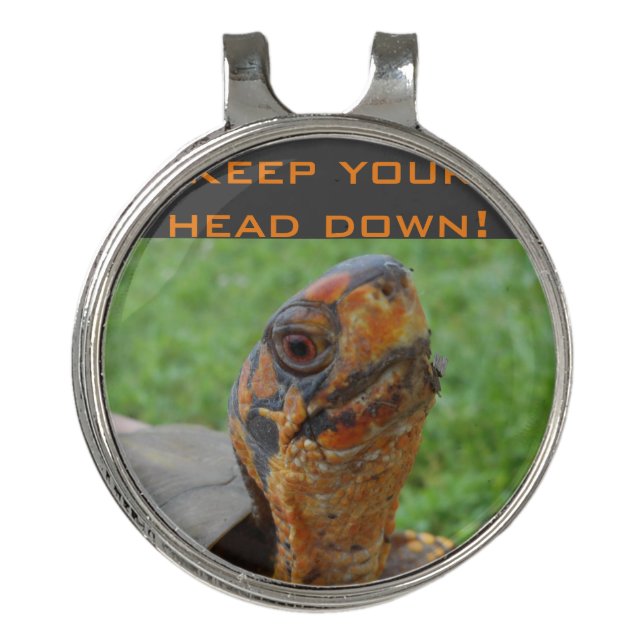 Turtle Golf Hat Clip and Ball Marker (Front)