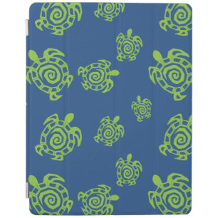 Turtle Green and Blue Print iPad Smart Cover