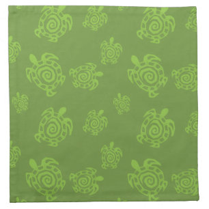 Turtle Green Graphic Napkin