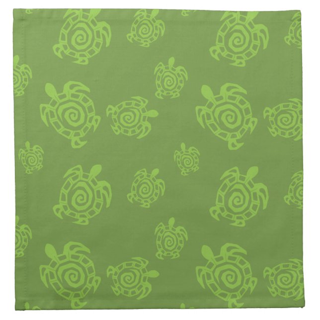 Turtle Green Graphic Napkin (Front)
