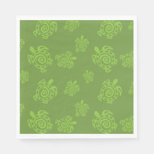 Turtle Green Graphic Paper Napkins