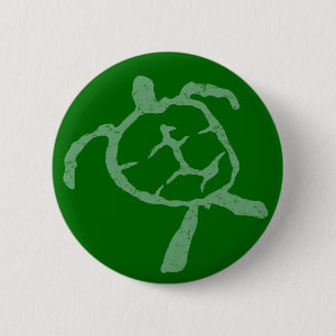 turtle-green pinback button