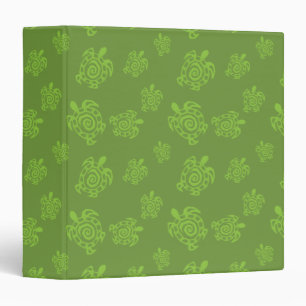 Turtle Green Print Binder