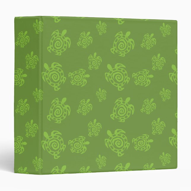 Turtle Green Print Binder (Front/Spine)