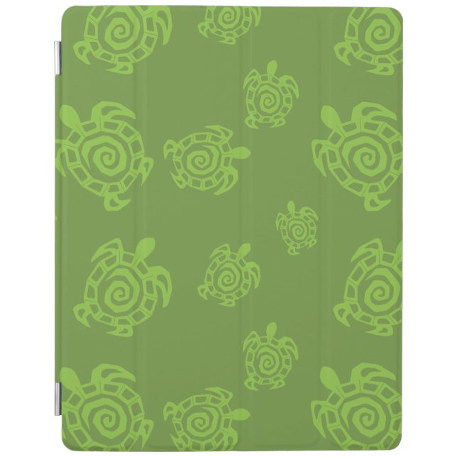 Turtle Green Print iPad Smart Cover (Front)