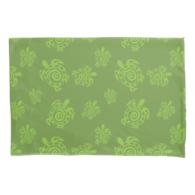Turtle Green Print Pillowcase (Front)