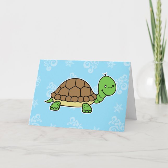 Turtle greeting card (Front)