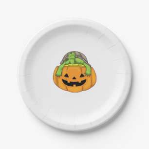 Turtle Halloween Pumpkin Classic T-Shirt_1 Paper Plates