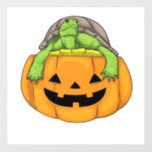 Turtle Halloween Pumpkin Classic T-Shirt_1 Wall Decal