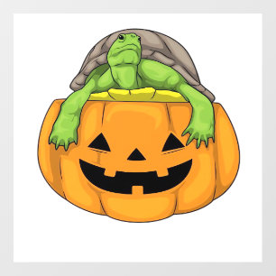 Turtle Halloween Pumpkin Classic T-Shirt_1 Wall Decal