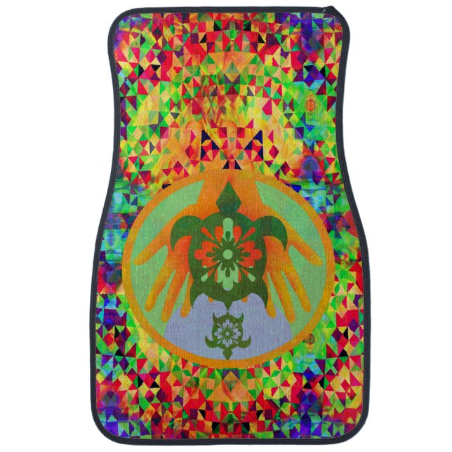 Turtle Hands Car Mat (Front)