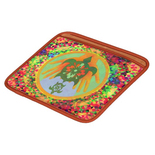 Turtle Hands iPad Sleeve (Front Bottom)