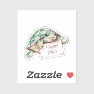 Turtle, Happy Mail, Sticker
