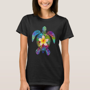 Turtle Hawaii Beach Hawaiian Tie Dye Sea Turtle M T-Shirt
