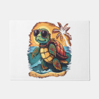Turtle Hawaiian Sea Turtles Hawaii Tropical Beach Doormat