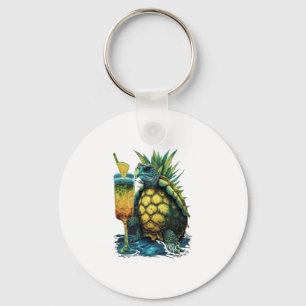 Turtle Hawaiian Sea Turtles Pineapple Aloha Copy C Keychain