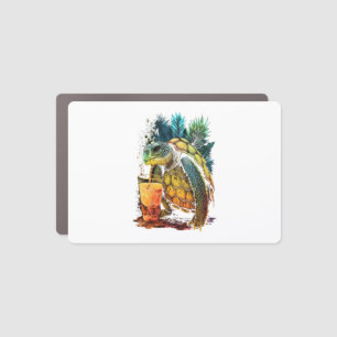 Turtle Hawaiian Sea Turtles Pineapple Aloha Copy Car Magnet