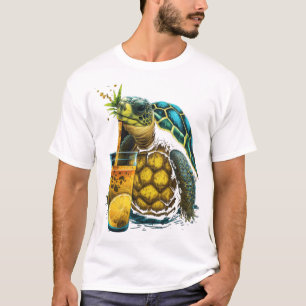Turtle Hawaiian Sea Turtles Pineapple Aloha T-Shirt
