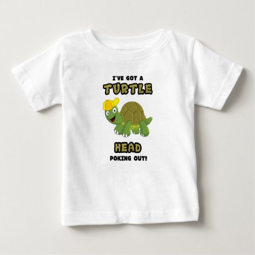 Turtle Head Poking Out Baby T_Shirt