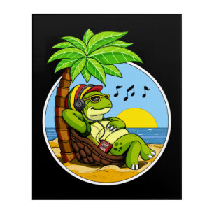 Turtle Hippie Acrylic Print
