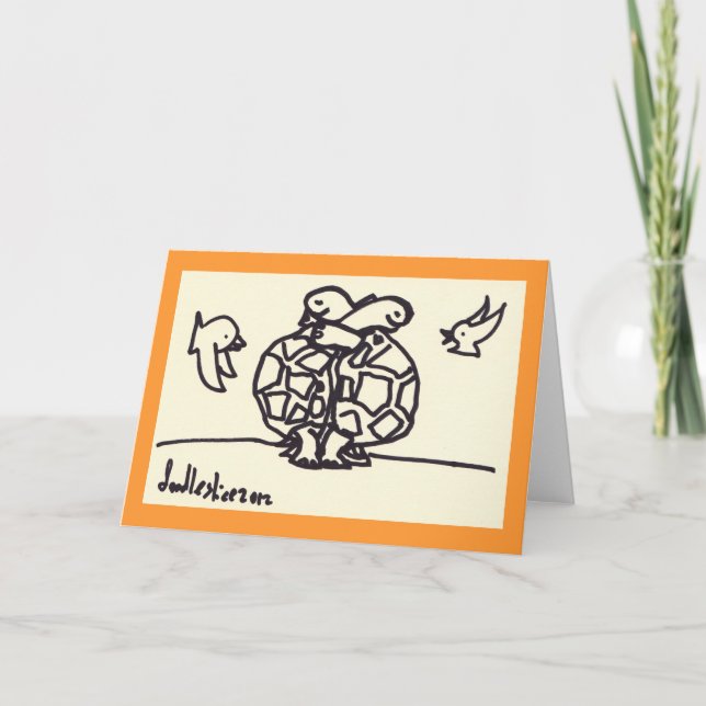 Turtle Hug - greeting card (Front)