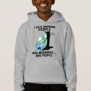 Turtle I Hate Morning People And Mornings Cute Sea Hoodie
